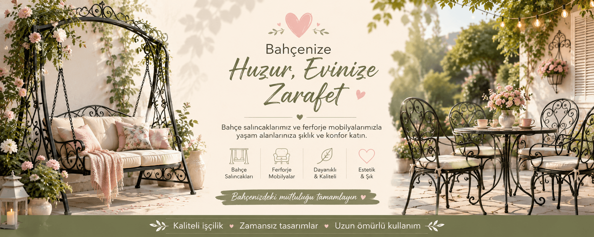 épure fer bahçe mobilyaları koleksiyonu